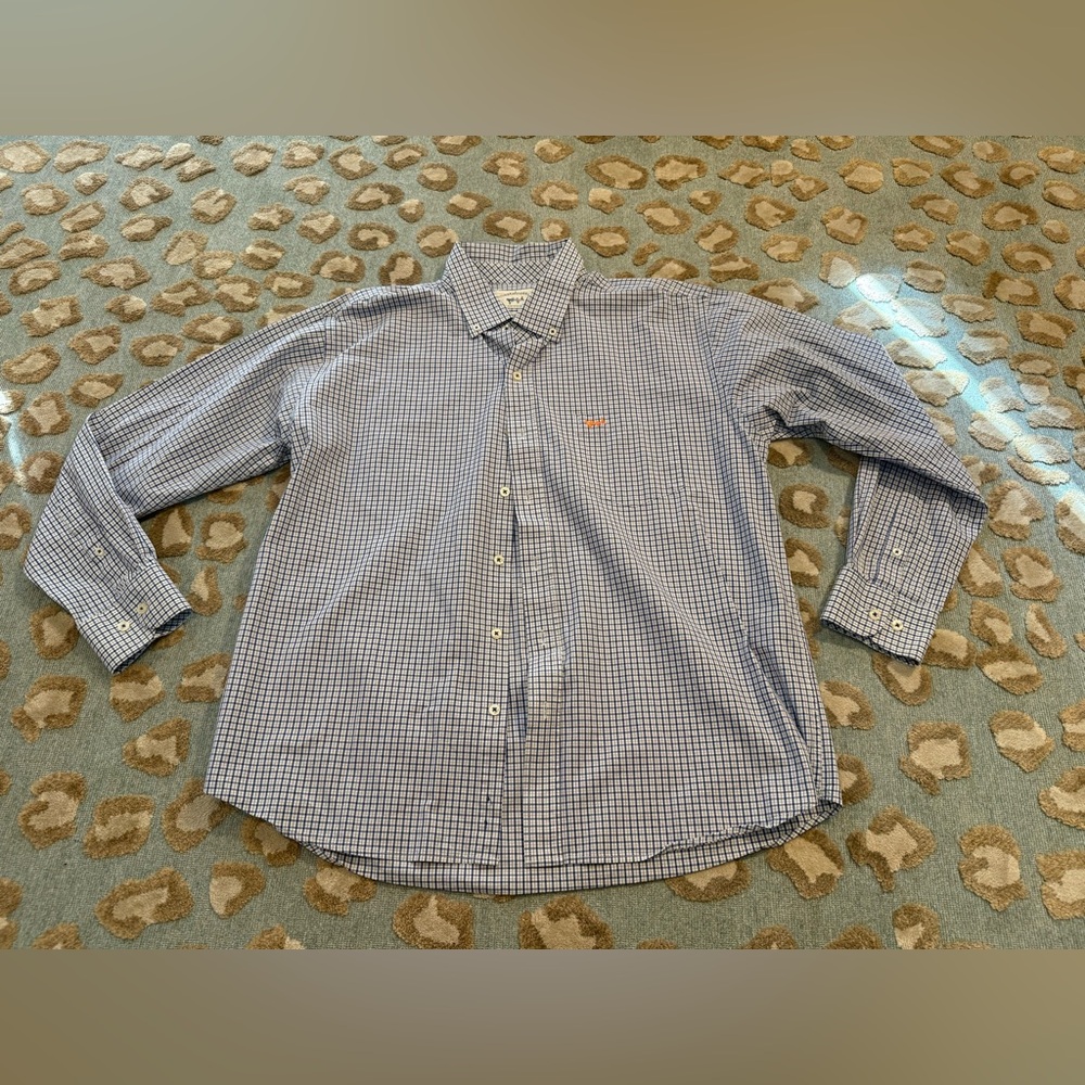 Coastal Cotton Classic Blue Gingham Men's Shirt